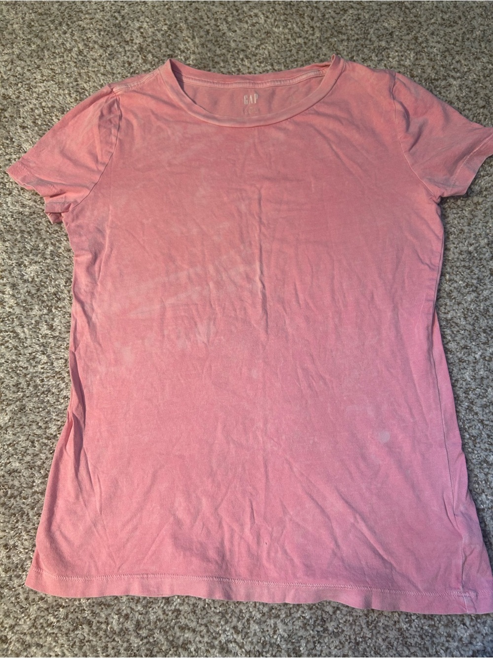 GAP Women's Light Pink Short Sleeve Crew Tee